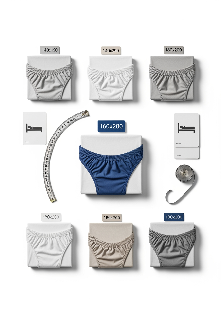 Guide complet des tailles drap-housse 160x200 pour lit queen