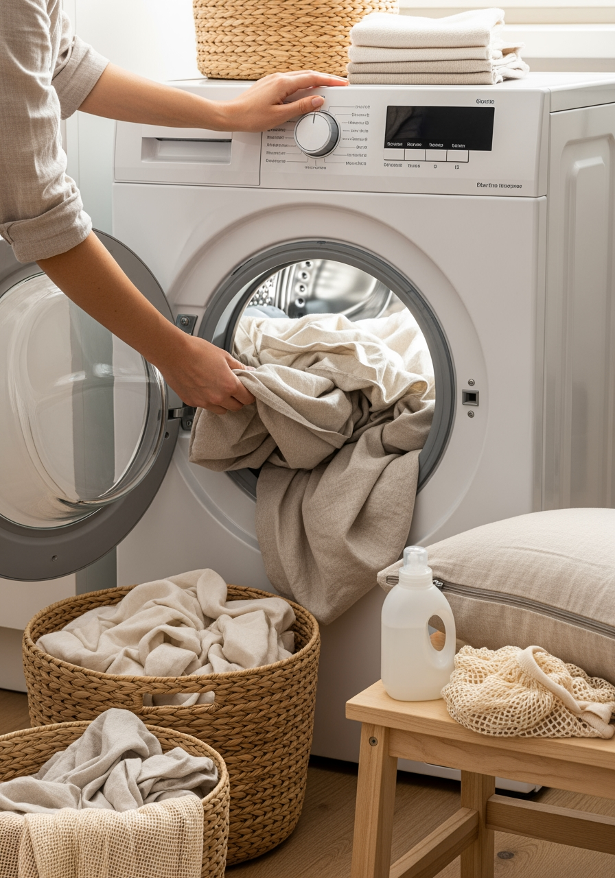 Guide d’entretien du lin avec un lavage à 40 degrés